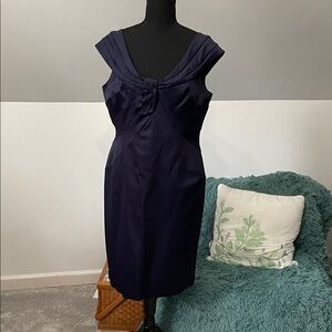 Jones New York Strapless Midnight Blue Dress